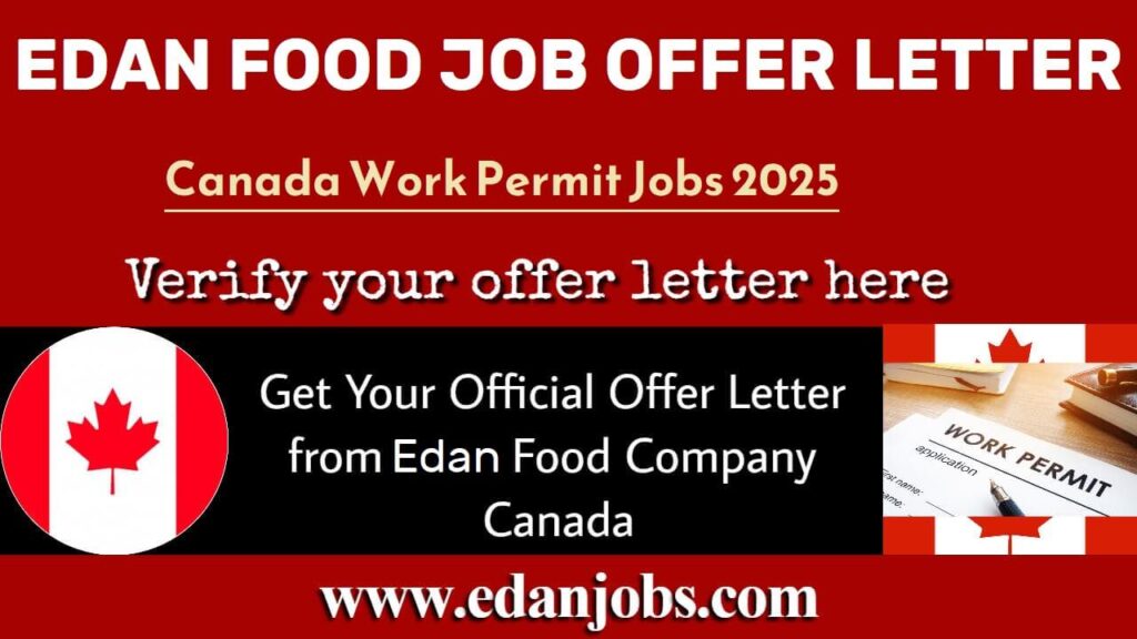 edan food company job offer letter